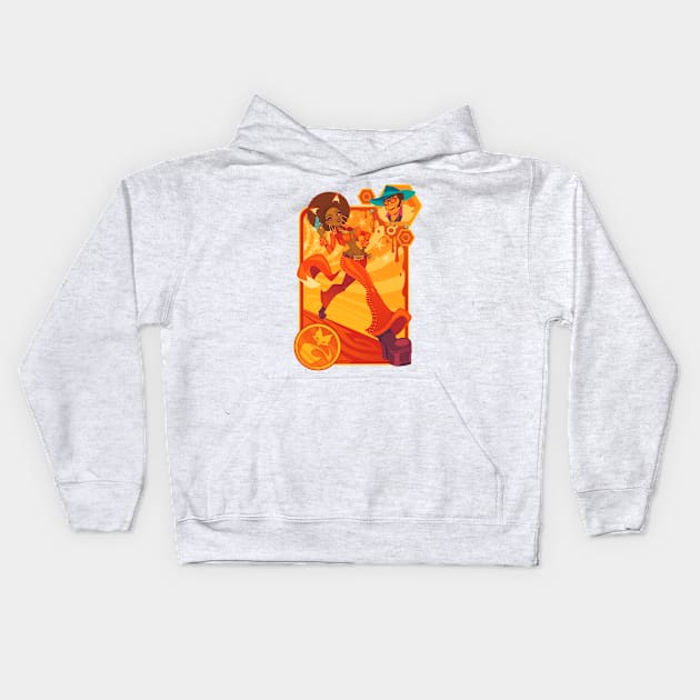 Whole Lotta Woman Kids Hoodie by ZoeStanleyArts